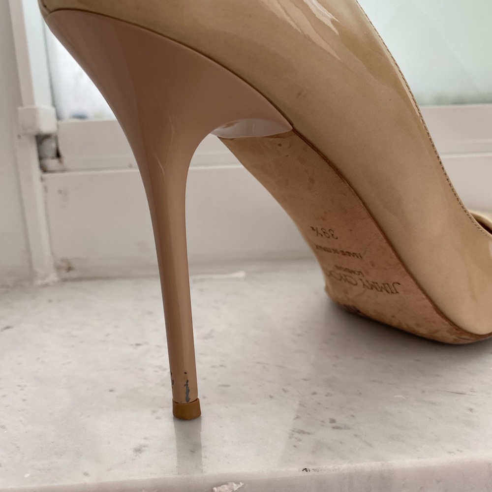 Jimmy Choo Cream Heels - Picture 5 of 8